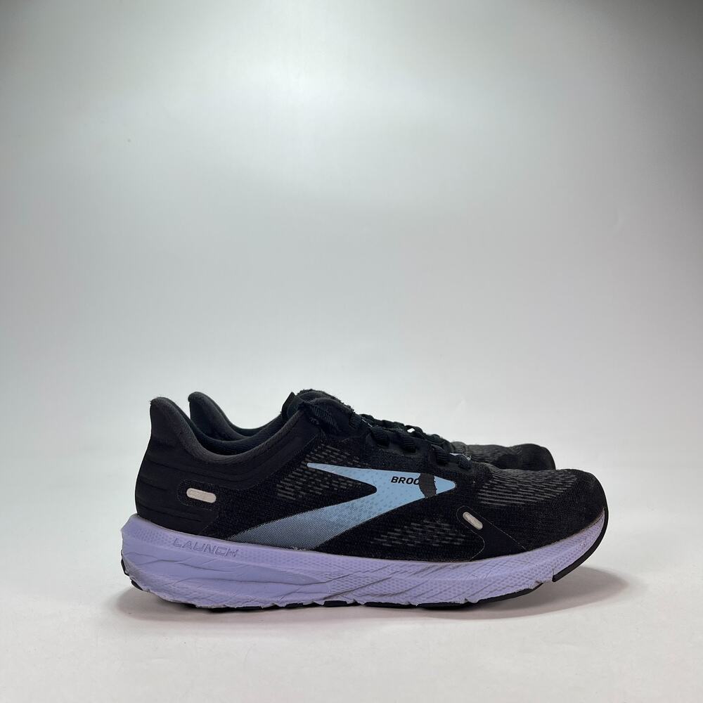 Brooks Launch 9 Black Ebony Purple Running Shoes 1203731B060 Women's Size 8.5